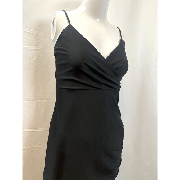 Edgy Whimsigoth Black Ruched Windsor Gothic Dress Extra Small - Picture 3 of 14